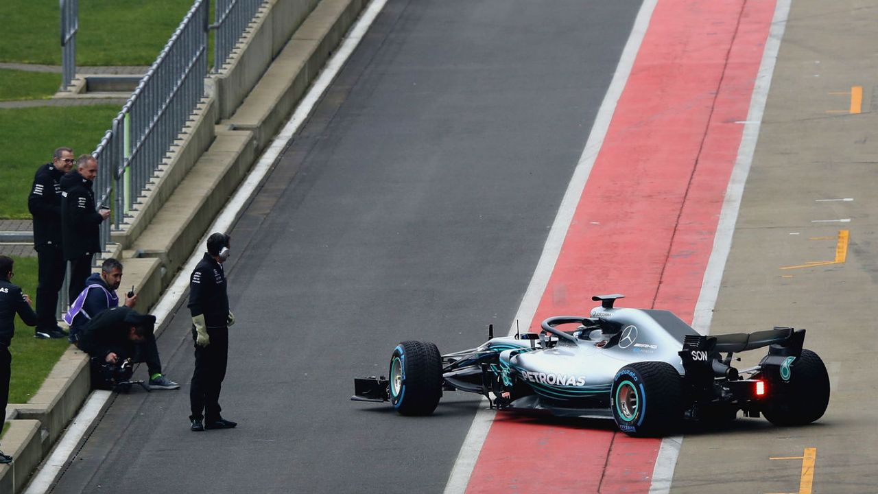 Valtteri Bottas Mercedes W09 car launch Silverstone