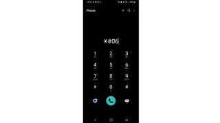 A screenshot showing the dialer on a Samsung phone