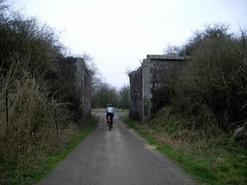 The old railway has gone leaving Gibus' bridge without a top.