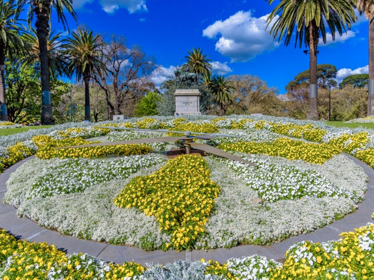 Large Design Made With Bedding Plants