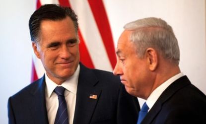 Mitt Romney meets with Israeli Prime Minister Benjamin Netanyahu in Tel Aviv in July: The two worked together at the Boston Consulting Group in the 1970s.