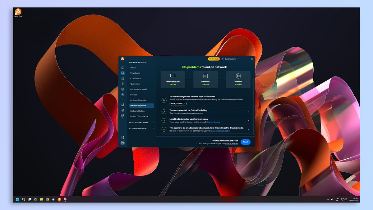 Avast One antivirus software screenshot