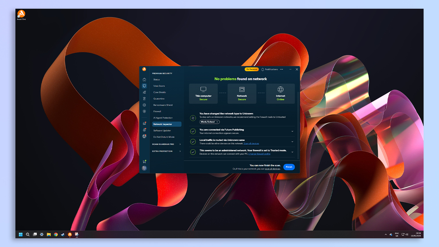 Avast One antivirus software screenshot