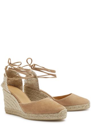 Carina 80 Suede Wedge Espadrilles