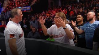 Shane McMahon and Miz's Dad at Fastlane