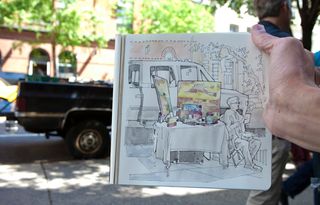 Urban sketching is a sociable way to refine your artistic skills