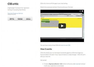 Christoph Burgmer has recorded a screencast to help introduce image diff testing with CSSCritic