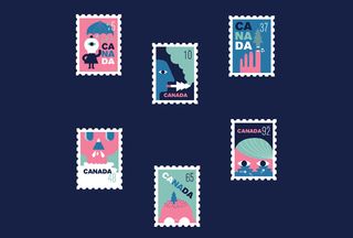 stamp illustrations