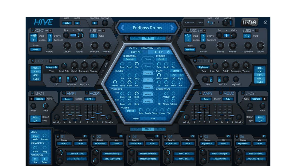 Hive combines a sensibly designed interface with gorgeous sound and masses of presets