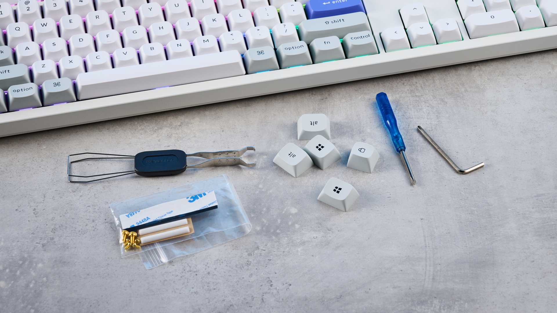 A Keychron Q6 HE 8K wired gaming keyboard with Hall Effect switches