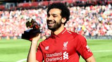 Liverpool’s Mohamed Salah won the 2017-18 Premier League golden boot with 32 goals 