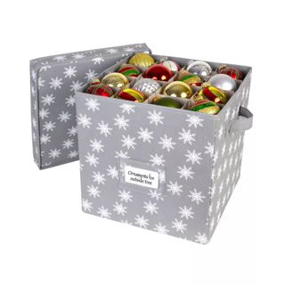 Hold N' Storage - Christmas Ornament Storage Box with Lid