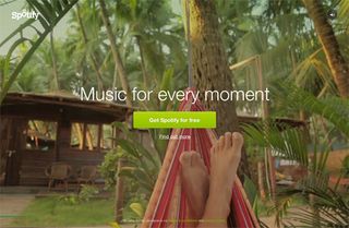 Website video background: Spotify