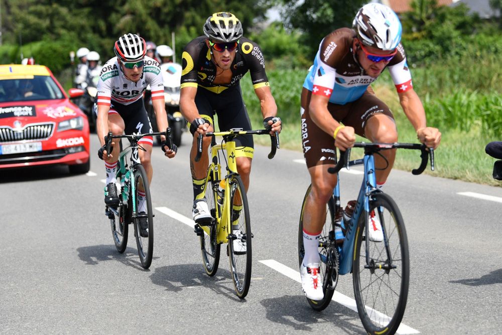 Silvan Dillier was part of the first break