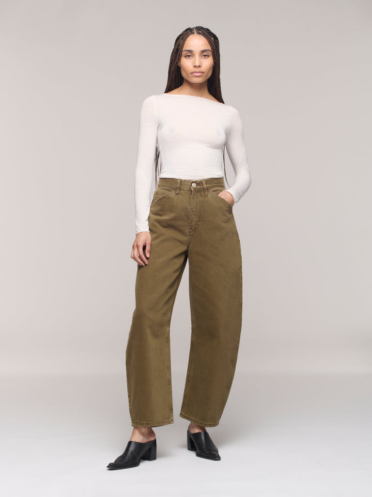 Lido Ankle Jeans - Dark Olive