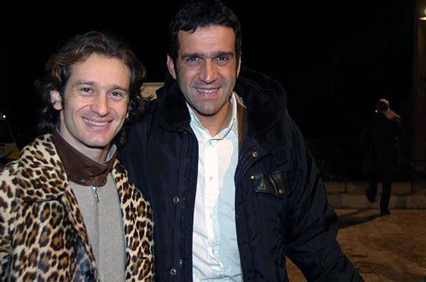 Trulli and Ballerini ... the driver is a big fan of cycling.