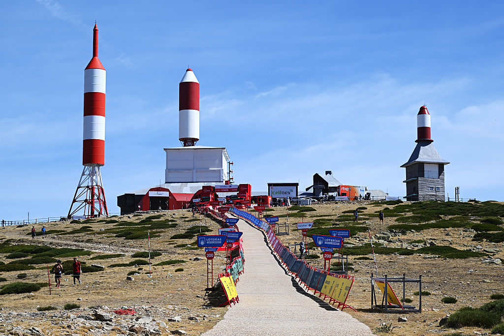 BOLA DEL MUNDO, SPAIN - SEPTEMBER 13: A general view of the final climb Bola del Mundo - Puerto de Navacerrada 2253m during the La Vuelta - 80th Tour of Spain 2025, Stage 20 a 164.8km stage from Robledo de Chavela to Bola del Mundo. Puerto de Navacerrada 2253m / #UCIWT / on September 13, 2025 in Bola del Mundo. Puerto de Navacerrada, Spain. (Photo by Dario Belingheri/Getty Images)