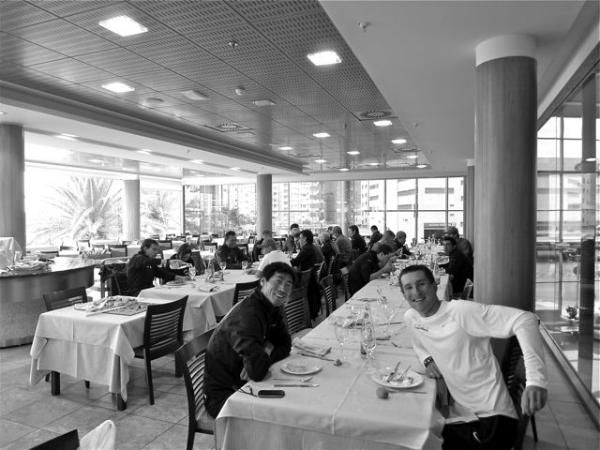 Rest day lunch. Look at the smiles