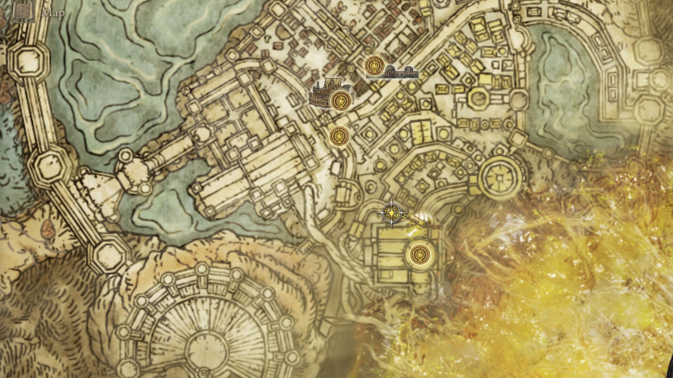 Elden Ring Tarnished Edition - Broken Gold Mask set location