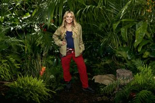Jamie Lynn Spears in a jungle wearing the I'm A Celeb uniform