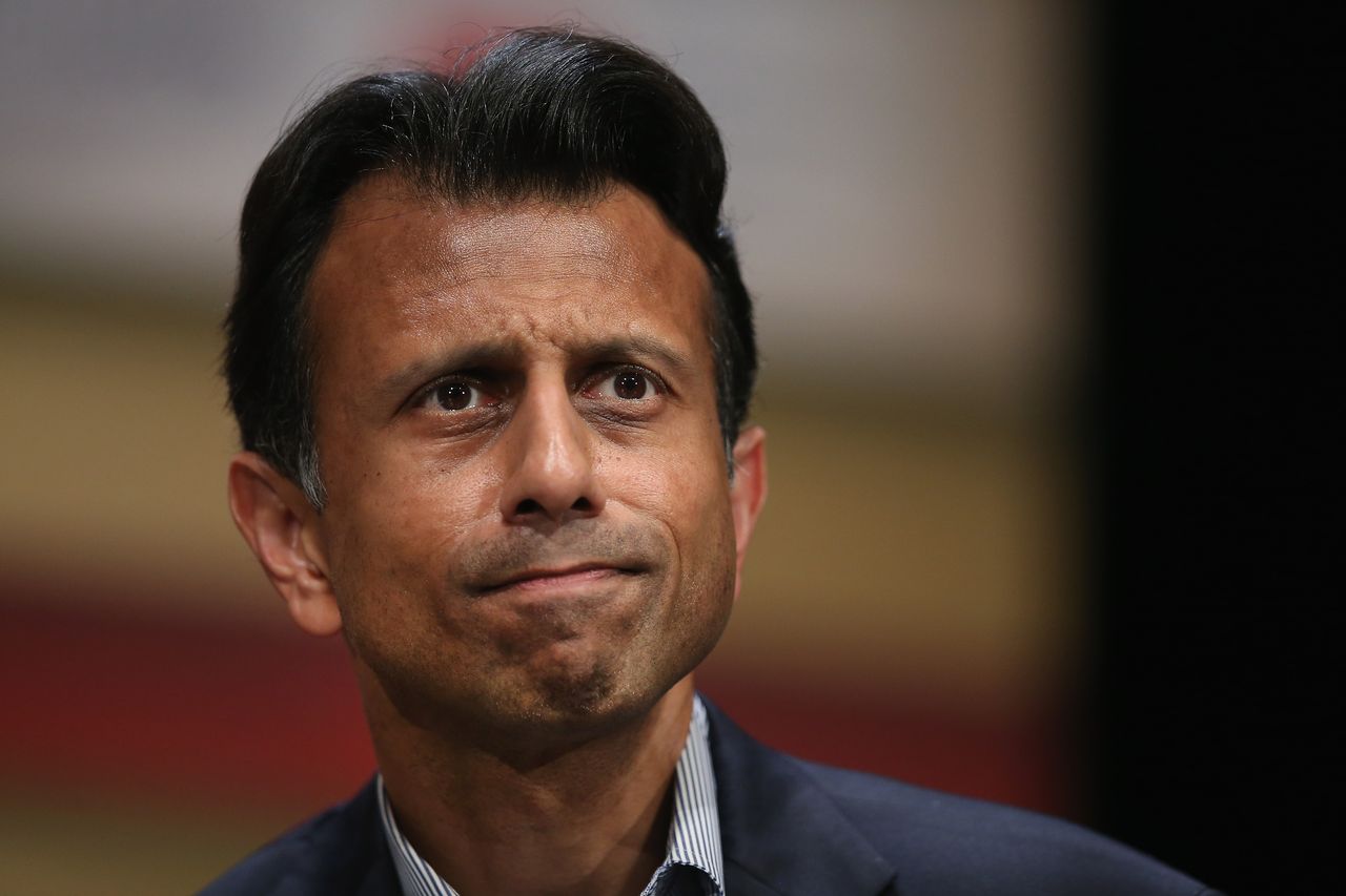 Republican presidential candidate Louisiana Governor Bobby Jindal drops out of the race. 