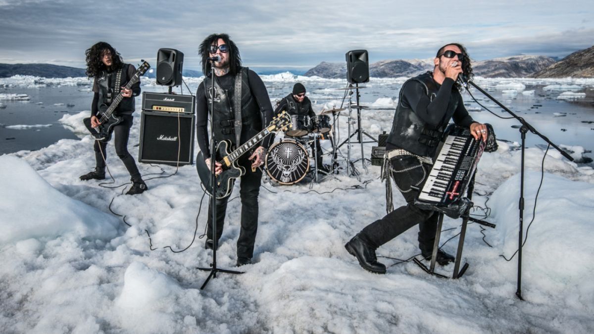 Defiled playing on an iceberg