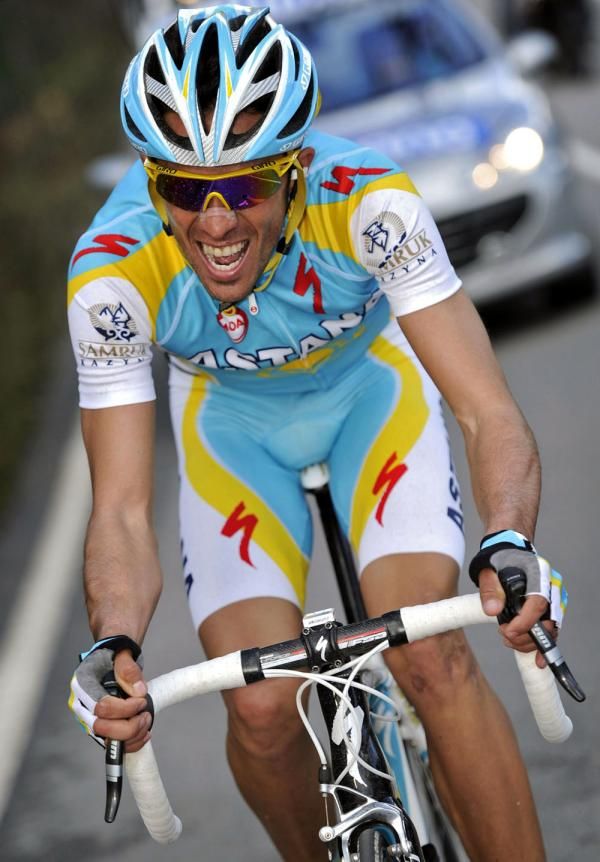 Alberto Contador (Astana) worked hard for a well deserved stage win