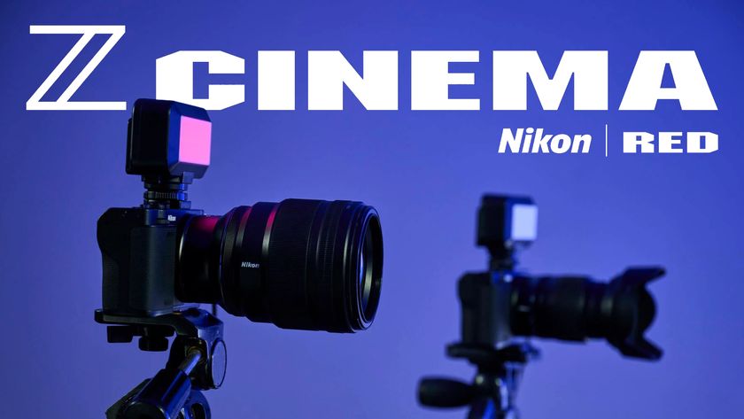Nikon Z Cinema logo next to an image of a Nikon Z lens