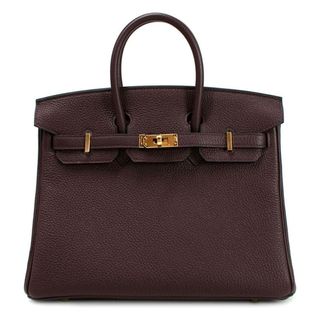 Hermès Pre-Loved Rouge Sellier Togo Leather Birkin 25 GHW