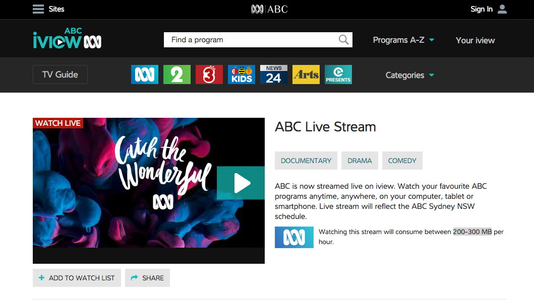 You can now watch ABC on ABC iview all. watch abc on computer. 