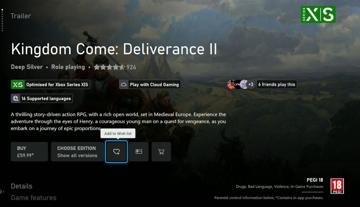 Screenshots of Xbox