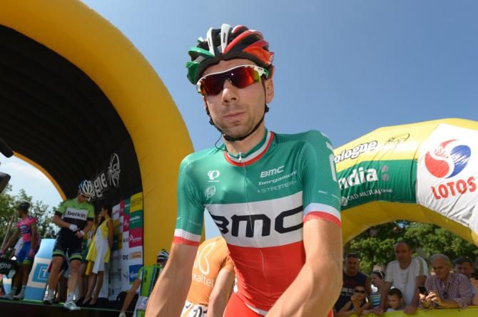 Italian champion Ivan Santaromita (BMC) awaits the start of stage 4 at the Tour of Poland