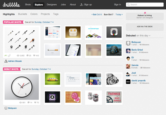Social media for designers