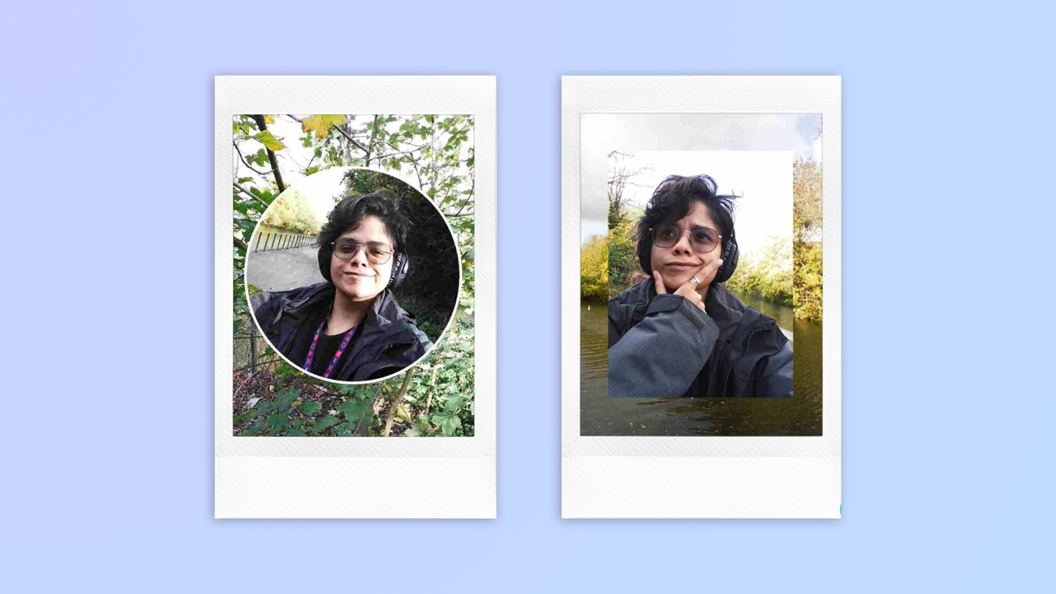 Instant photo prints taken on a Fujifilm Instax mini LiPlay Plus hybrid instant camera