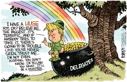 Political Cartoon U.S. Trump St. Patrick’s 2016