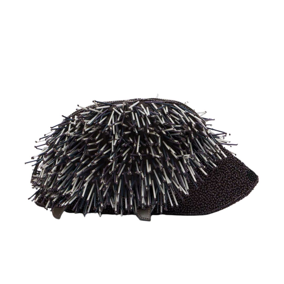 Staud, Porcupine beaded clutch