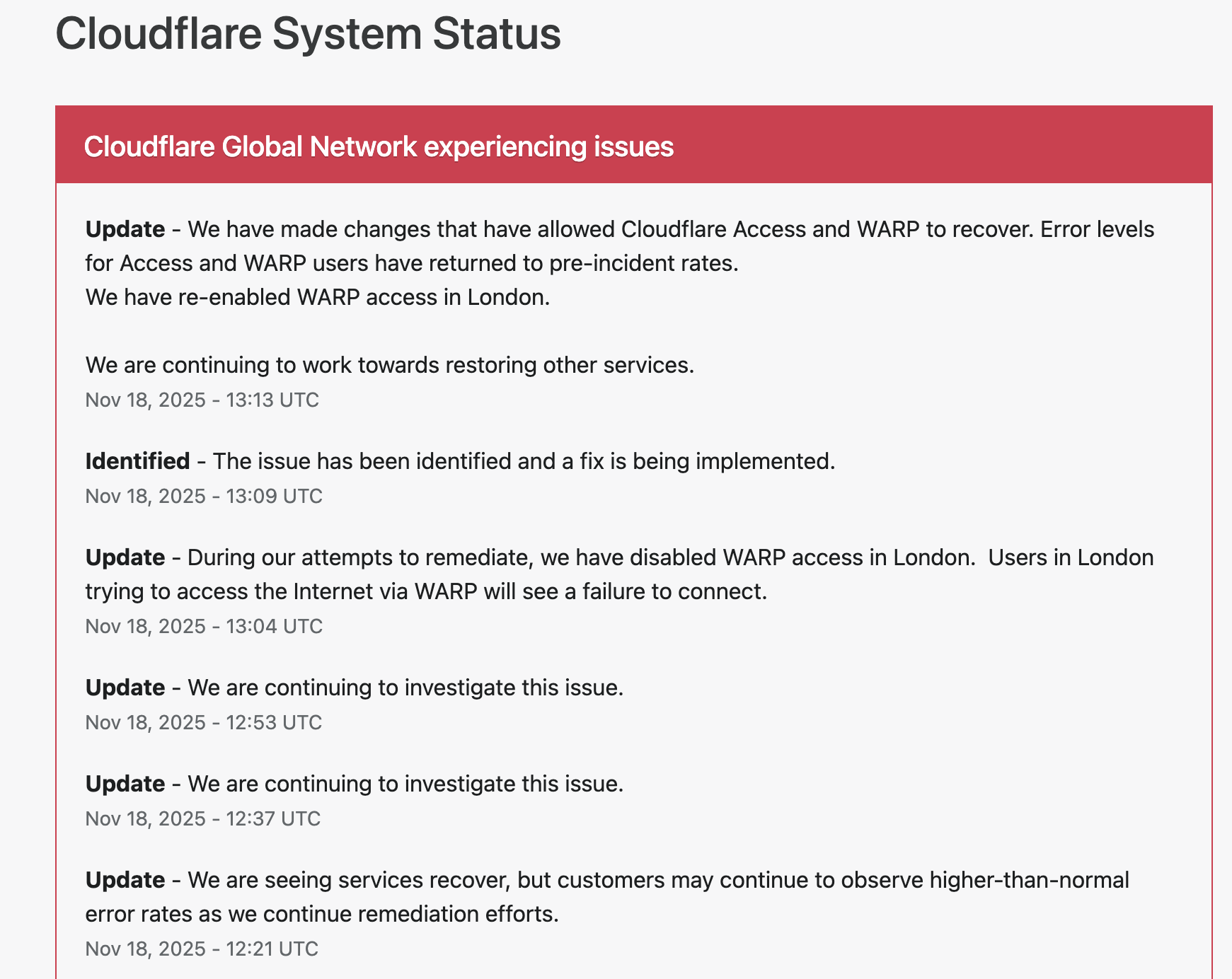 Cloudflare service page