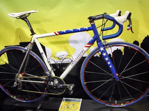 Independent Fabrication is raffling off a custom bike like this to benefit the Wounded Warrior Project, an organization that aids injured veterans. Tickets are available at www.rrcycling.com.