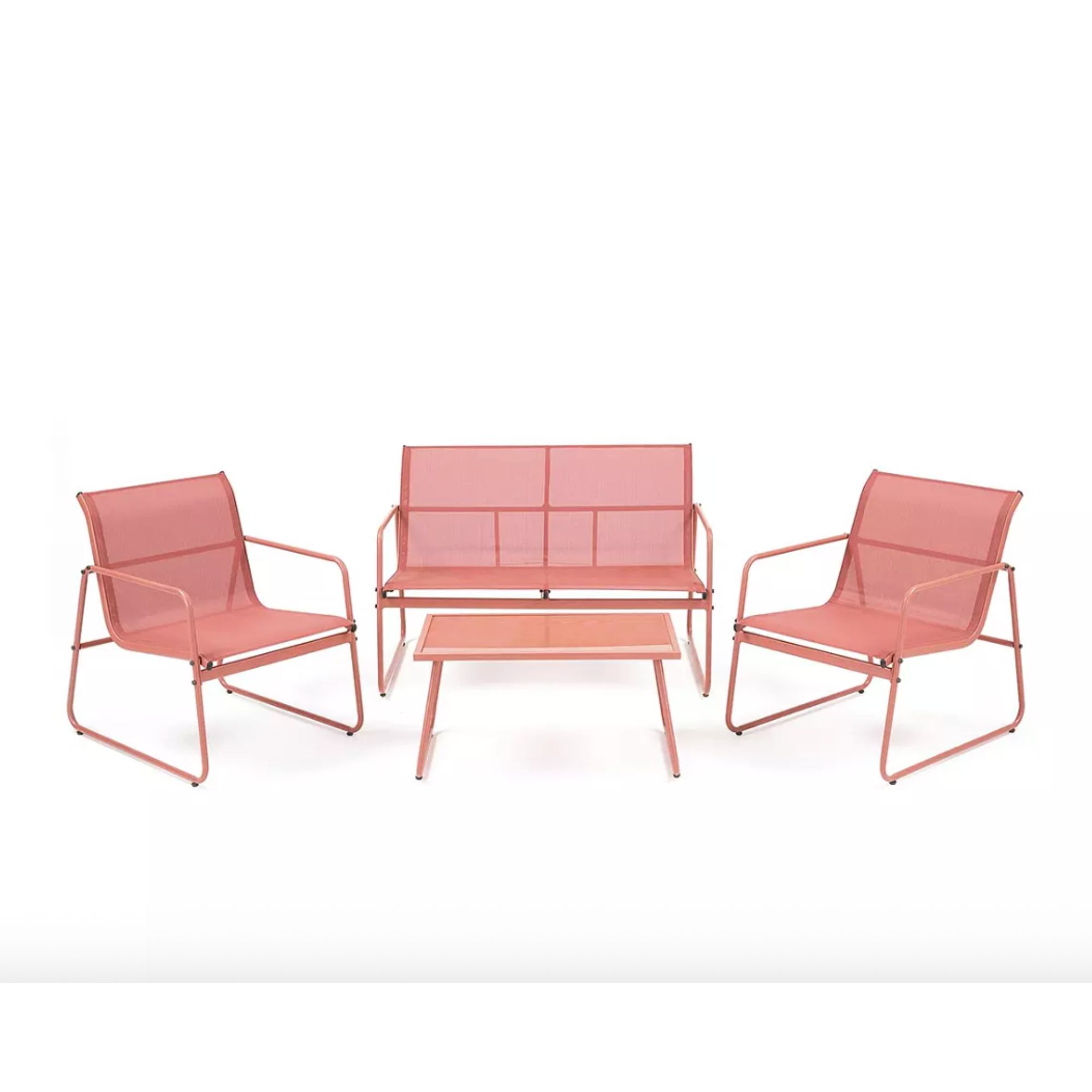 Amalfi Sofa Set- Clay pink - 4 pieces