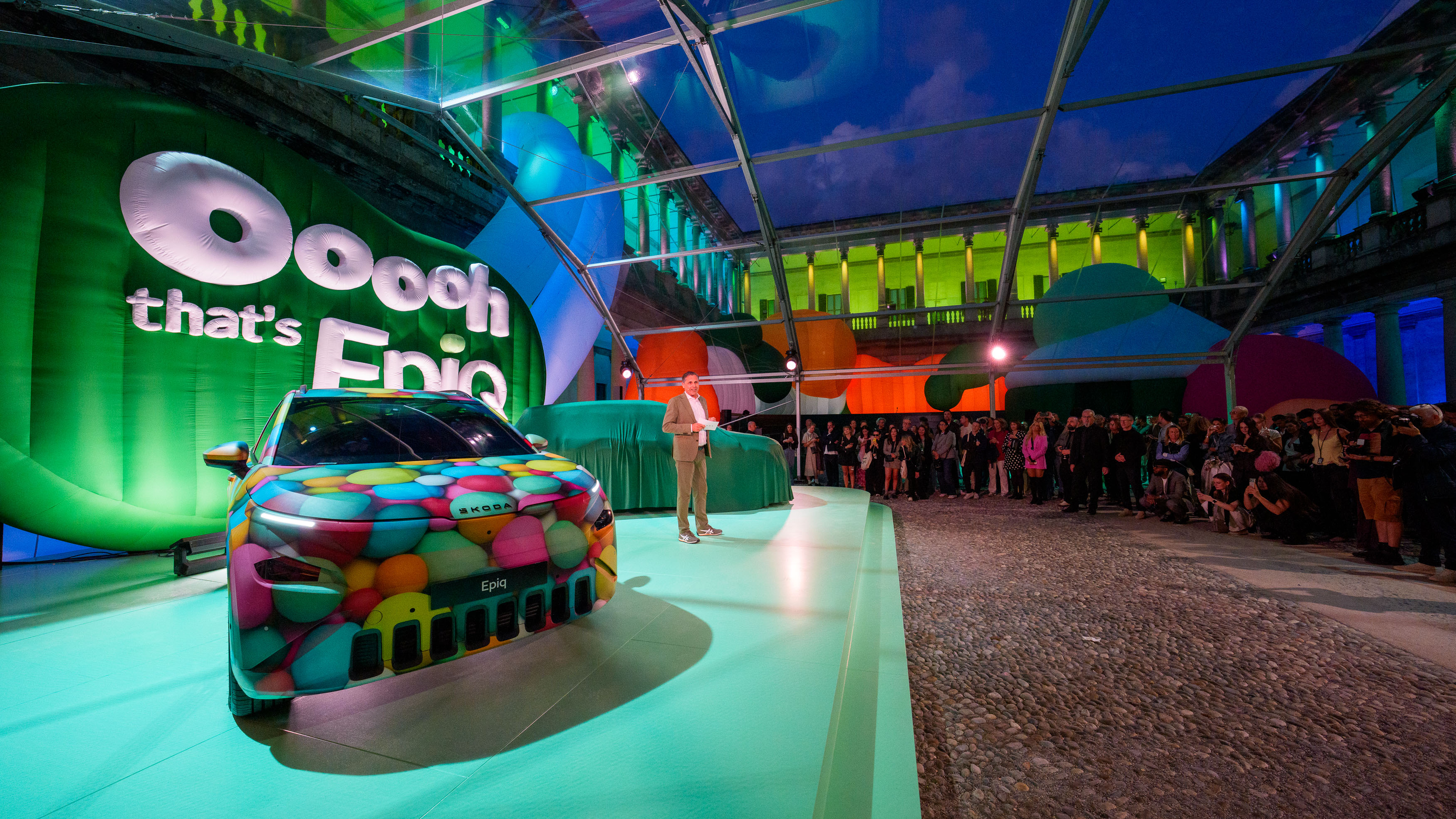 &Scaron;koda installation at Palazzo del Senato, MDW 2026