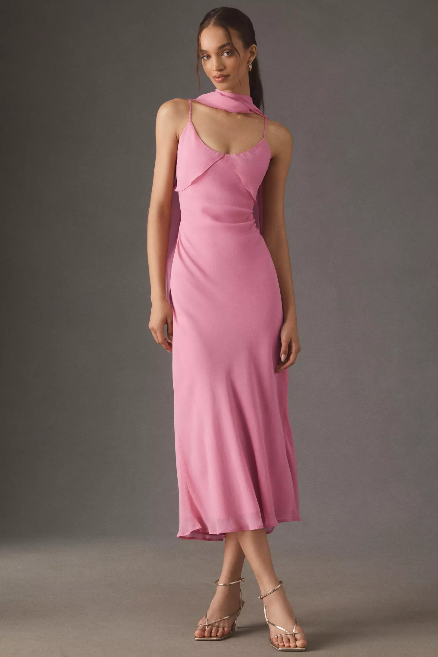 antrho pink dress