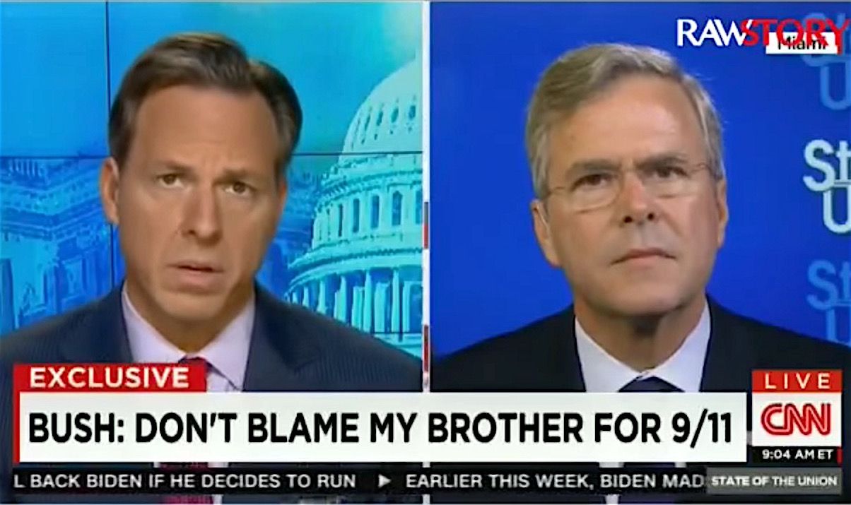 Jake Tapper stumps Bush on 9/11 versus Benghazi