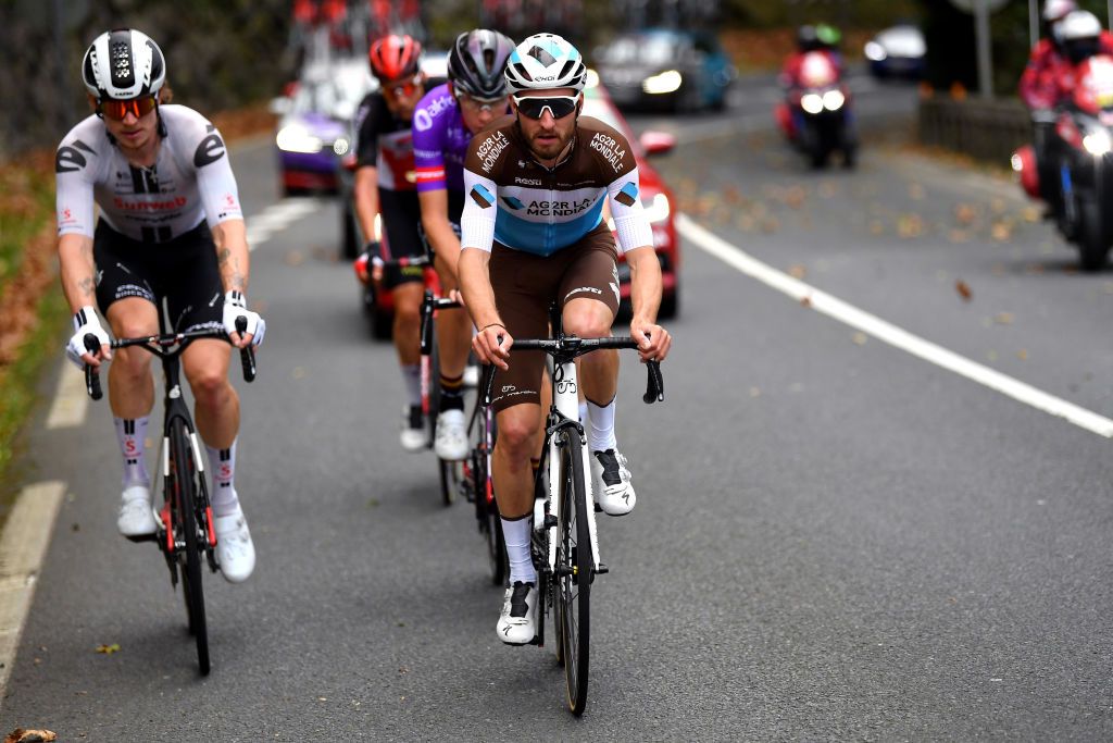 The breakaway during stage 1 at the Vuelta a Espana