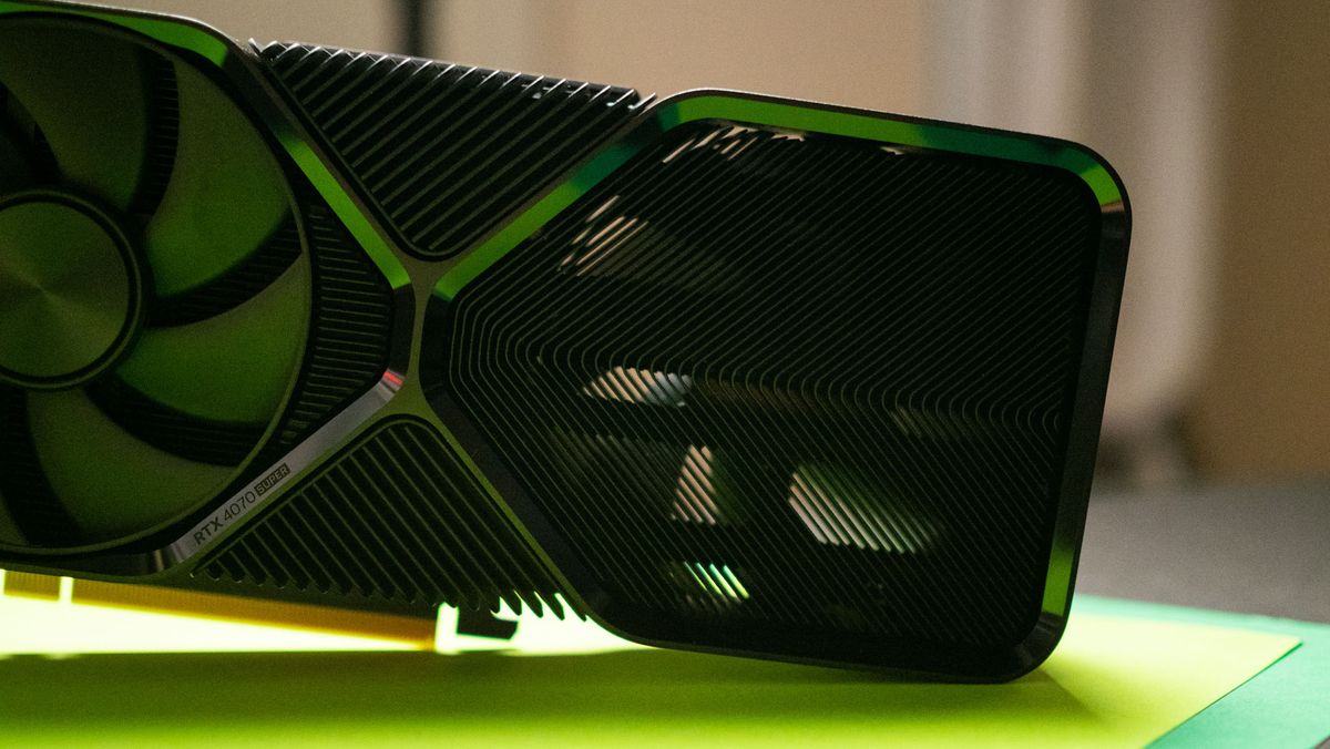 Aluminum heatsink of NVIDIA RTX 4070 Super Founders Edition