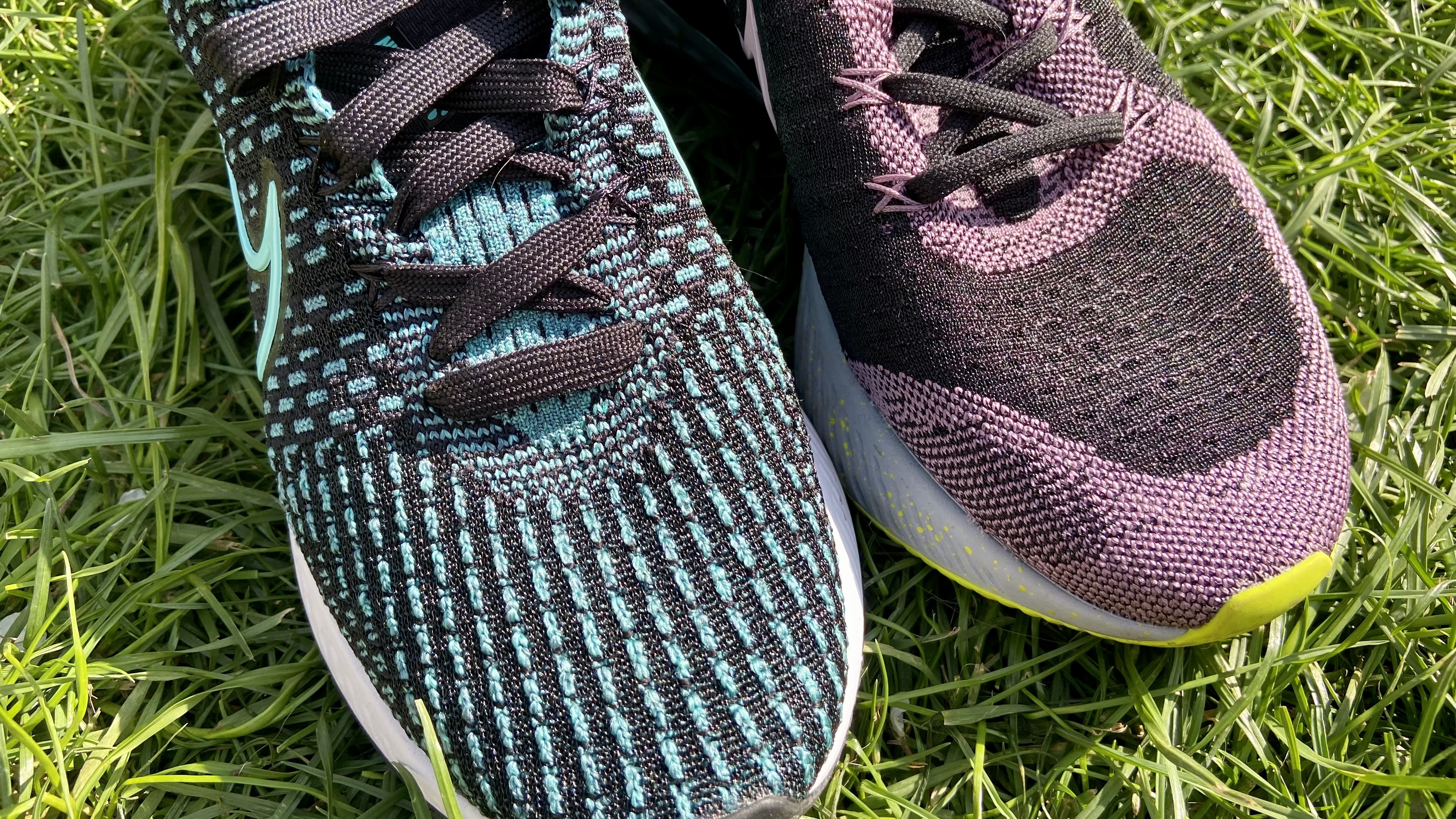 a photo of the upper of the Nike React Infinity Flyknit 3 vs Nike React Infinity Flyknit 2