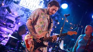 Post Malone, backed by Sublime With Rome, headlines Bud Light's Dive Bar Tour In New York City.