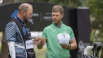 Scott Vincent and his caddie