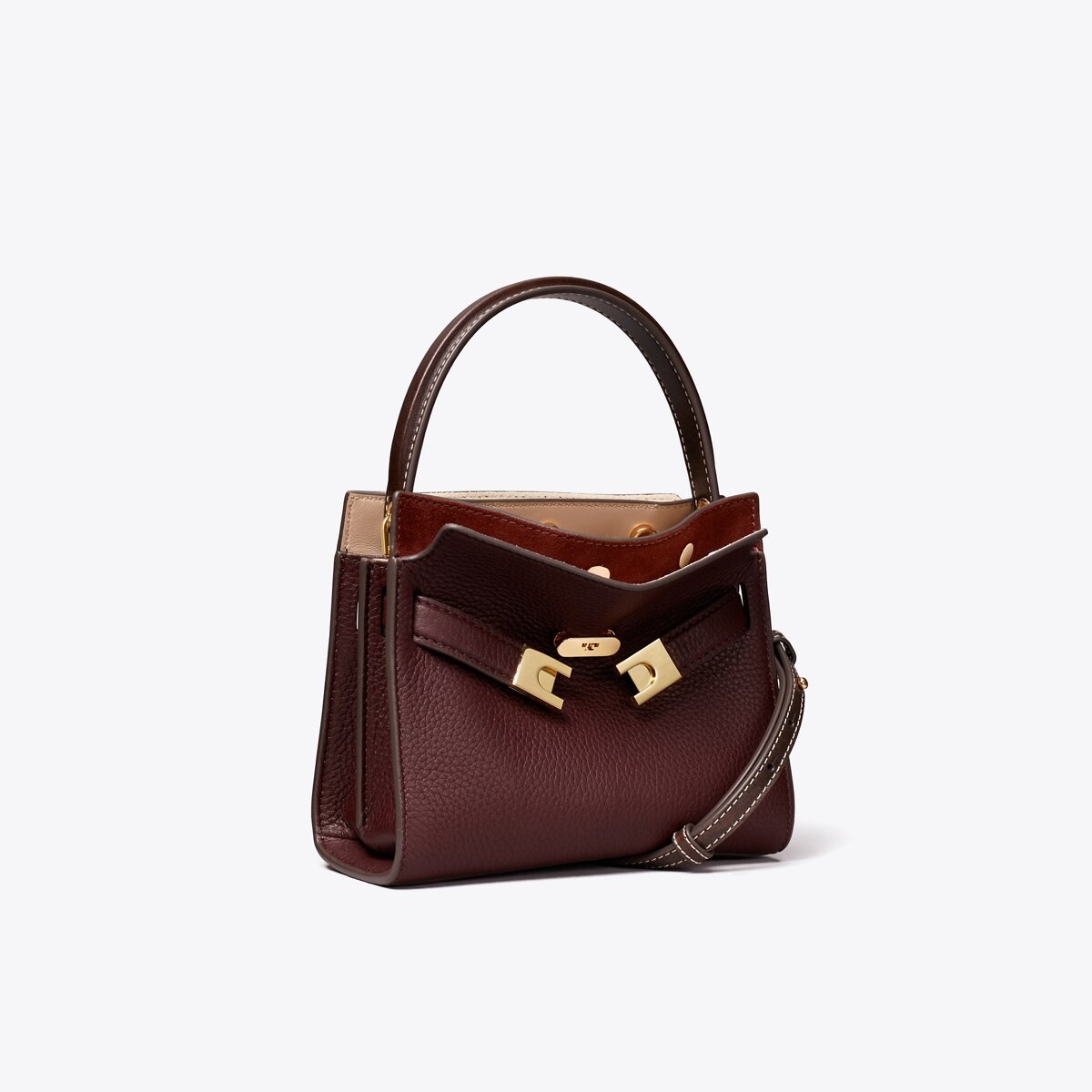 Petite Lee Radziwill Double Bag in Red, Size Os