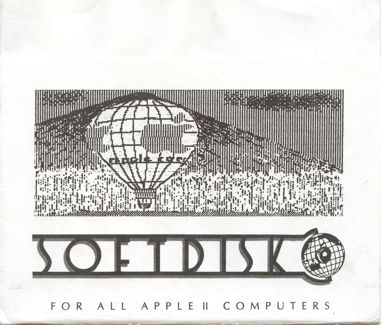 Cool font, cool globe, perfectly of-its-era digital art.