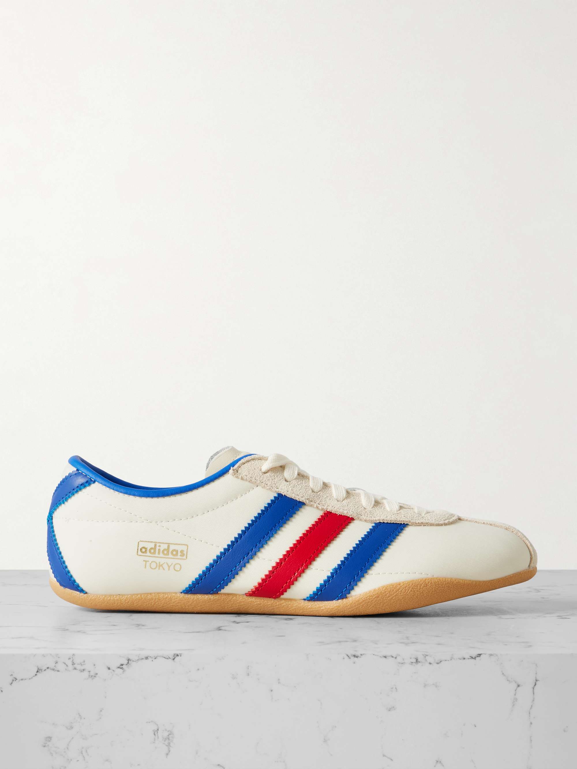 Tokyo Leather and Suede-Trimmed Mesh Sneakers